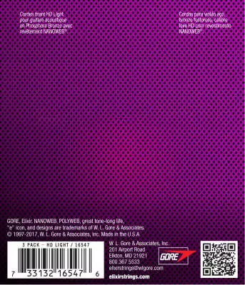 Phosphor Bronze Nanoweb HD Light Acoustic Guitar Strings 13-53 - 3 Pack