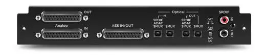 8x8 Analog I/O + 8x8 AES/Optical Module for Symphony I/O