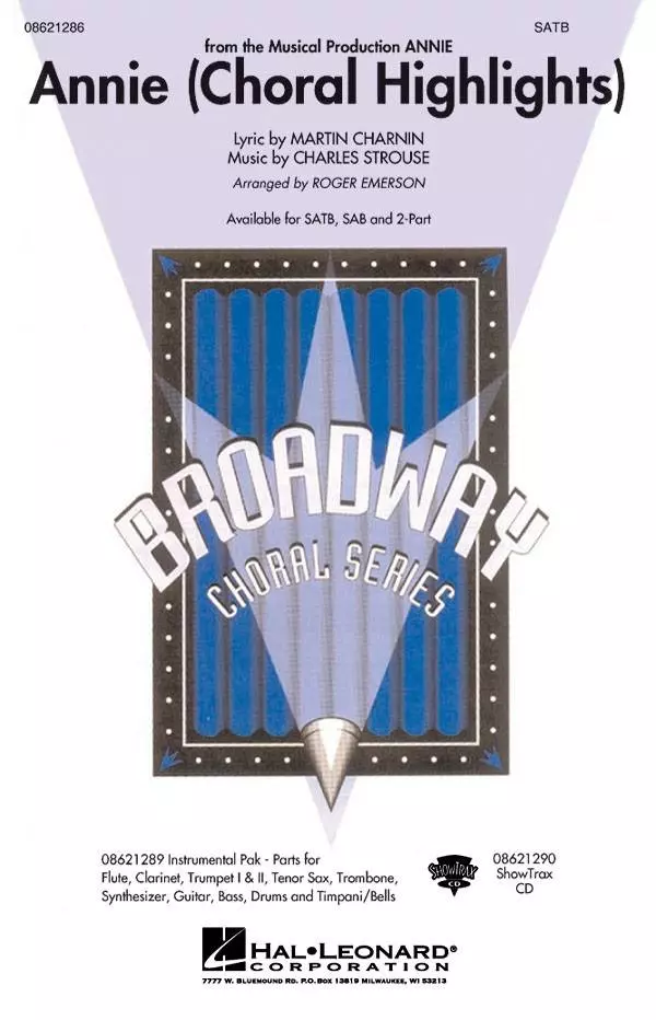 Annie (Choral Highlights) - Strouse/Charnin/Emerson - SATB