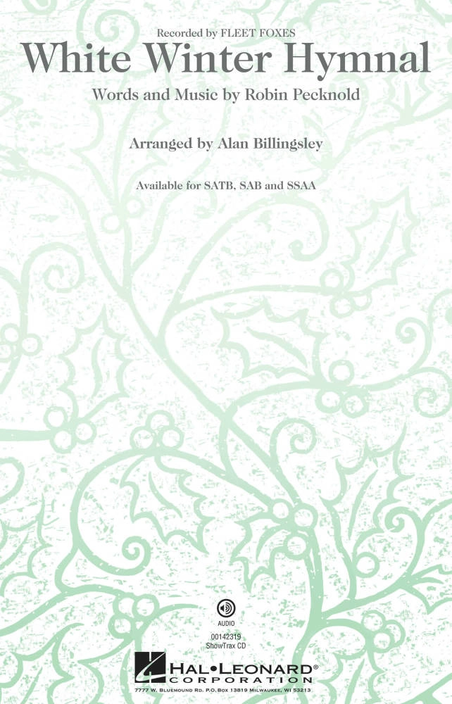White Winter Hymnal - Peckhold/Billingsley - SAB