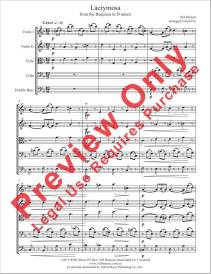 Lacrymosa - Mozart/Fin - String Orchestra - Gr. 3.5