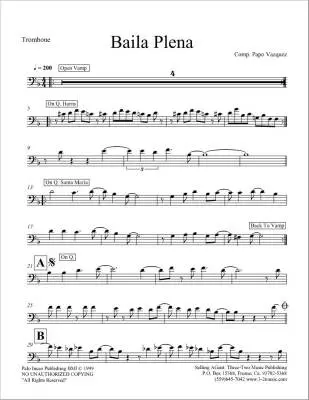 Baila Plena (Educational Version) - Vazquez - Jazz Ensemble - Gr. Medium Easy