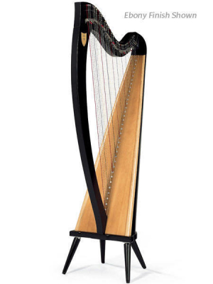 Ogden Lever Harp - 34 Strings, Nylon - Ebony
