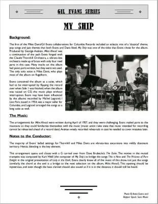 My Ship - Evans/Sultanof - Jazz Ensemble - Gr. Difficult