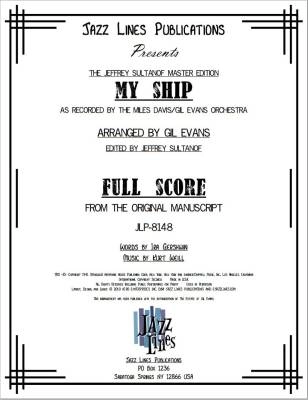 Jazz Lines Publications - My Ship - Evans/Sultanof - Jazz Ensemble - Gr. Difficult