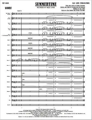Summertime - Gershwin/Heyward/Evans - Jazz Ensemble - Gr. Medium