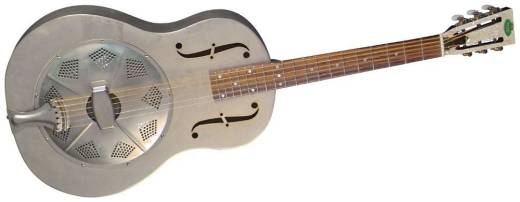 Regal - Triolian Antiqued Nickel-Plated Steel Body Guitar w/ Slim Neck