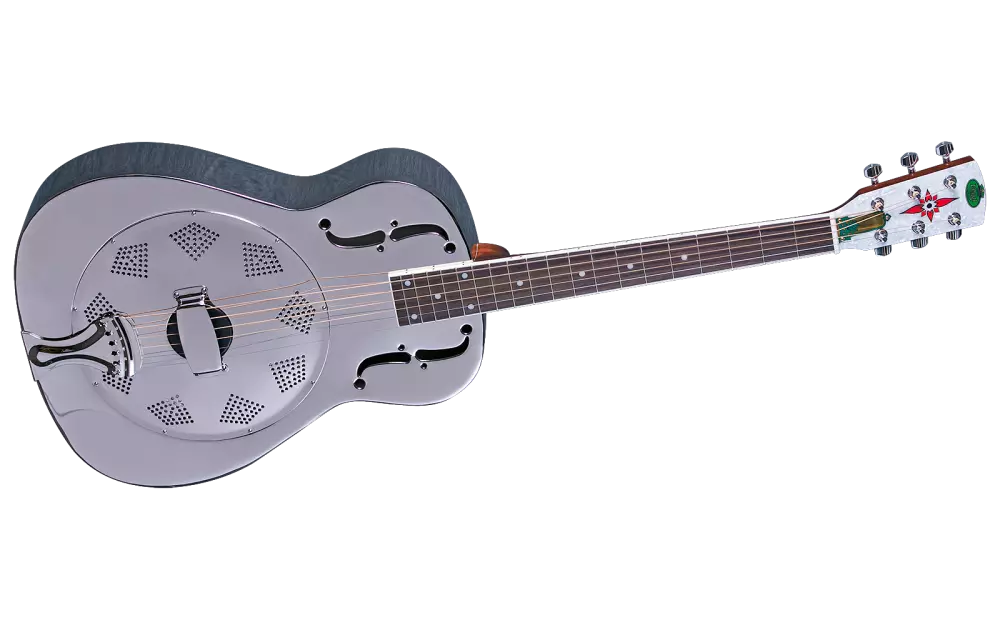 Duolian Nickel Plated Steel Body Guitar w/Slim Neck