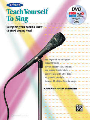 Alfred Publishing - Alfreds Teach Yourself to Sing - Surmani - Book/DVD/Audio Online