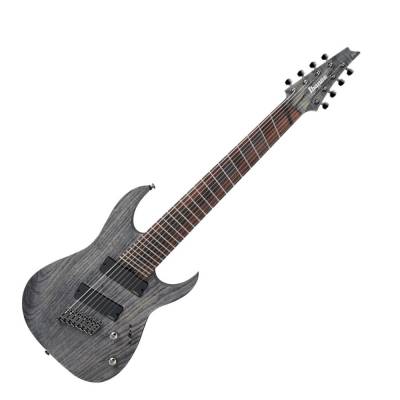 Ibanez Iron Label Fanned Fret 8-String Electric Guitar - Black