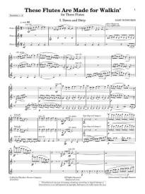 These Flutes Are Made for Walkin\' - Schocker - Flute Trio - Score/Parts