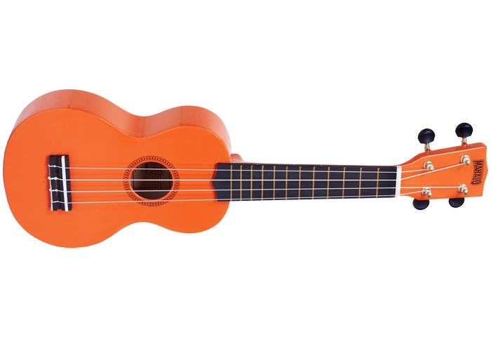 Rainbow Series Soprano Ukulele with Bag - Orange