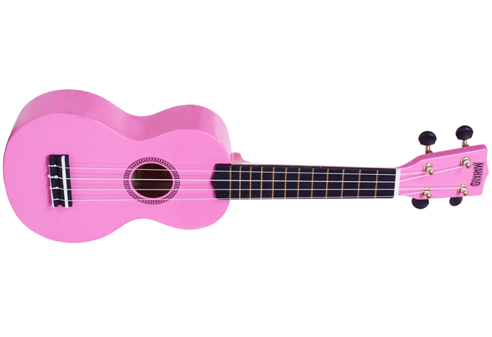 Rainbow Series Soprano Ukulele with Bag - Pink