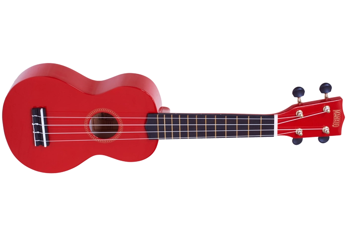 Rainbow Series Soprano Ukulele with Bag - Red