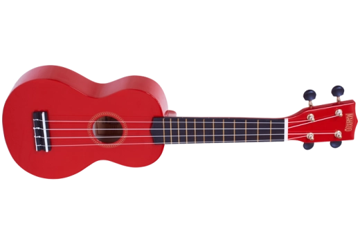 Mahalo - Rainbow Series Soprano Ukulele with Bag - Red