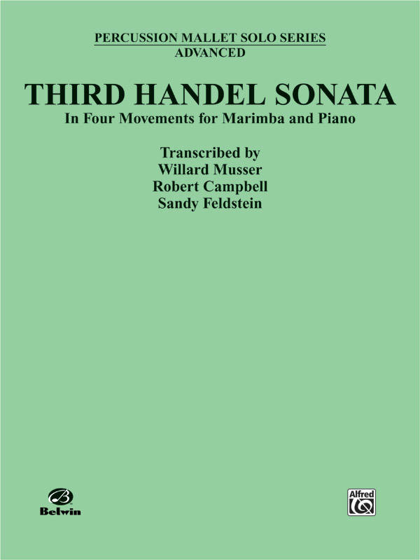 Third Handel Sonata for Marimba and Piano - Musser /Campbell /Feldstein - Book