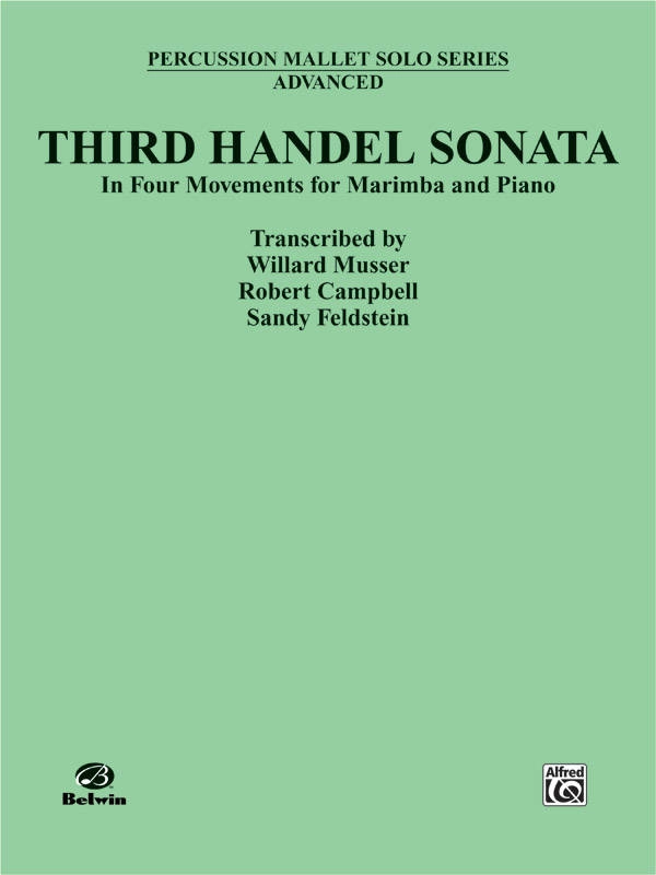 Third Handel Sonata for Marimba and Piano - Musser /Campbell /Feldstein - Book