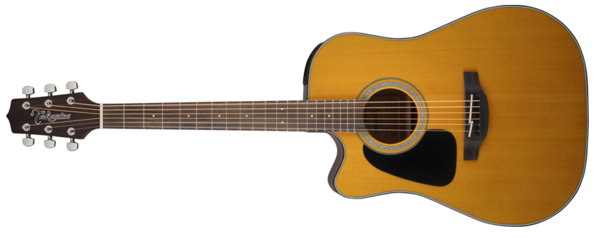 Dreadnought Acoustic/Electric Left Handed Guitar - Natural Gloss
