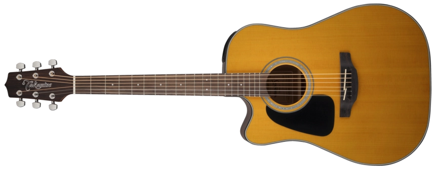 Dreadnought Acoustic/Electric Left Handed Guitar - Natural Gloss