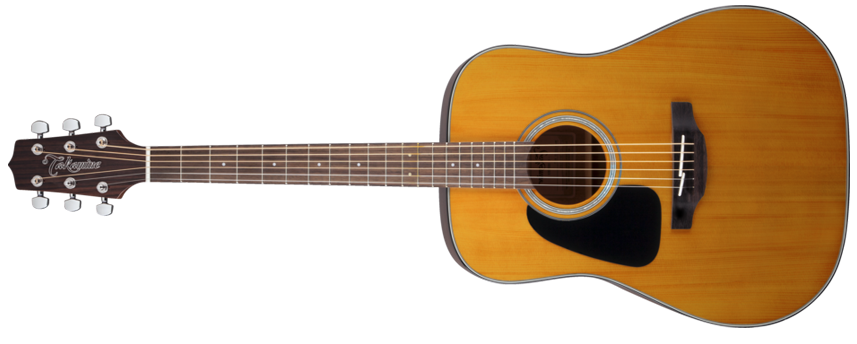 Dreadnought Solid Top Left Handed Acoustic Guitar - Natural Gloss