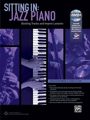 Sitting In: Jazz Piano Backing Tracks and Improv Lessons - Baerman/Allen - Book/DVD-ROM