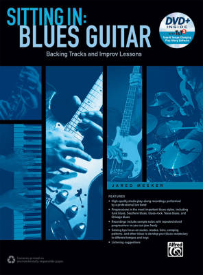 Sitting In: Blues Guitar Backing Tracks and Improv Lessons - Meeker - Book/DVD-ROM