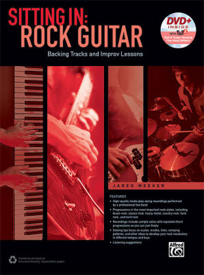 Sitting In: Rock Guitar Backing Tracks and Improv Lessons - Meeker - Book/DVD-ROM