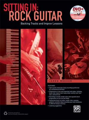 Alfred Publishing - Sitting In: Rock Guitar Backing Tracks and Improv Lessons - Meeker - Book/DVD-ROM