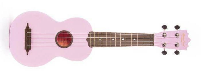 Ulina Soprano Ukulele w/Bag - Pink