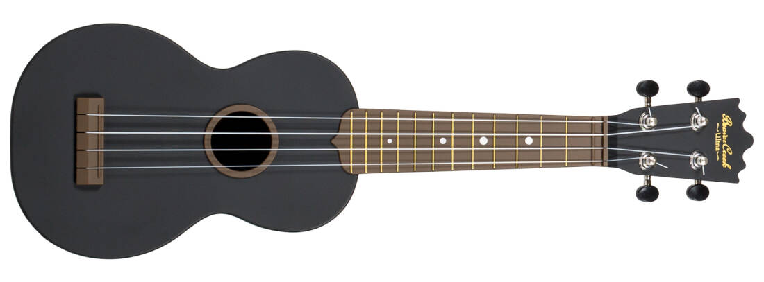 Ulina Soprano Ukulele w/Bag - Black