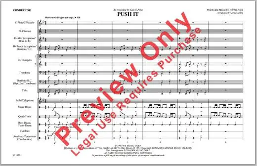 Push It - Azor/Story - Marching Band - Gr. 2