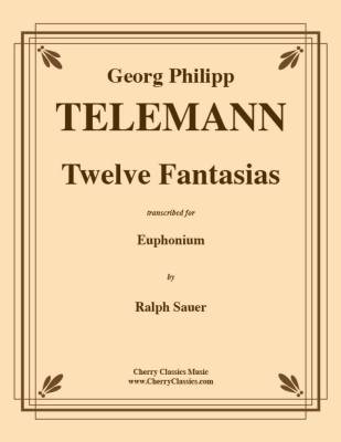 Twelve Fantasias for Euphonium - Telemann/Sauer - Book