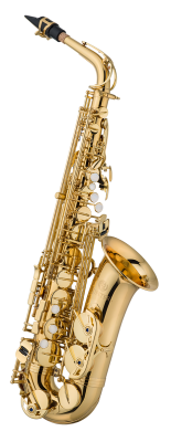 Jupiter - Deluxe Eb Alto Saxophone - F#, Hammered Bell w/Case