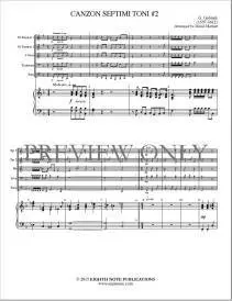 Canzon Septimi Toni #2 - Gabrieli/Marlatt - Brass Quintet/Organ