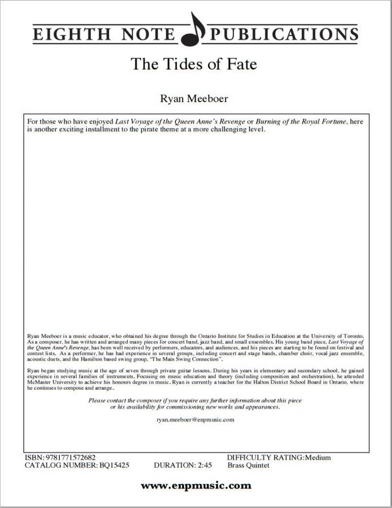 The Tides of Fate - Meeboer - Brass Quintet