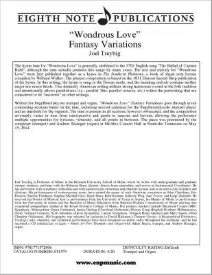 \'\'Wondrous Love\'\' Fantasy Variations - Treybig - Flugelhorn, Piccolo Trumpet/Organ