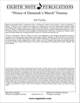 \'\'Prince of Denmark\'s March\'\' Fantasy - Treybig - 2 Trumpets/Organ