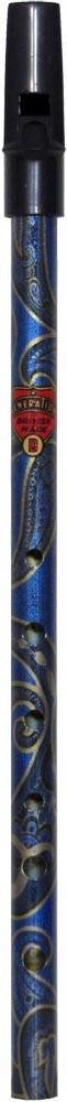 BoHo Penny Whistle Key of D - Paisley/Blue