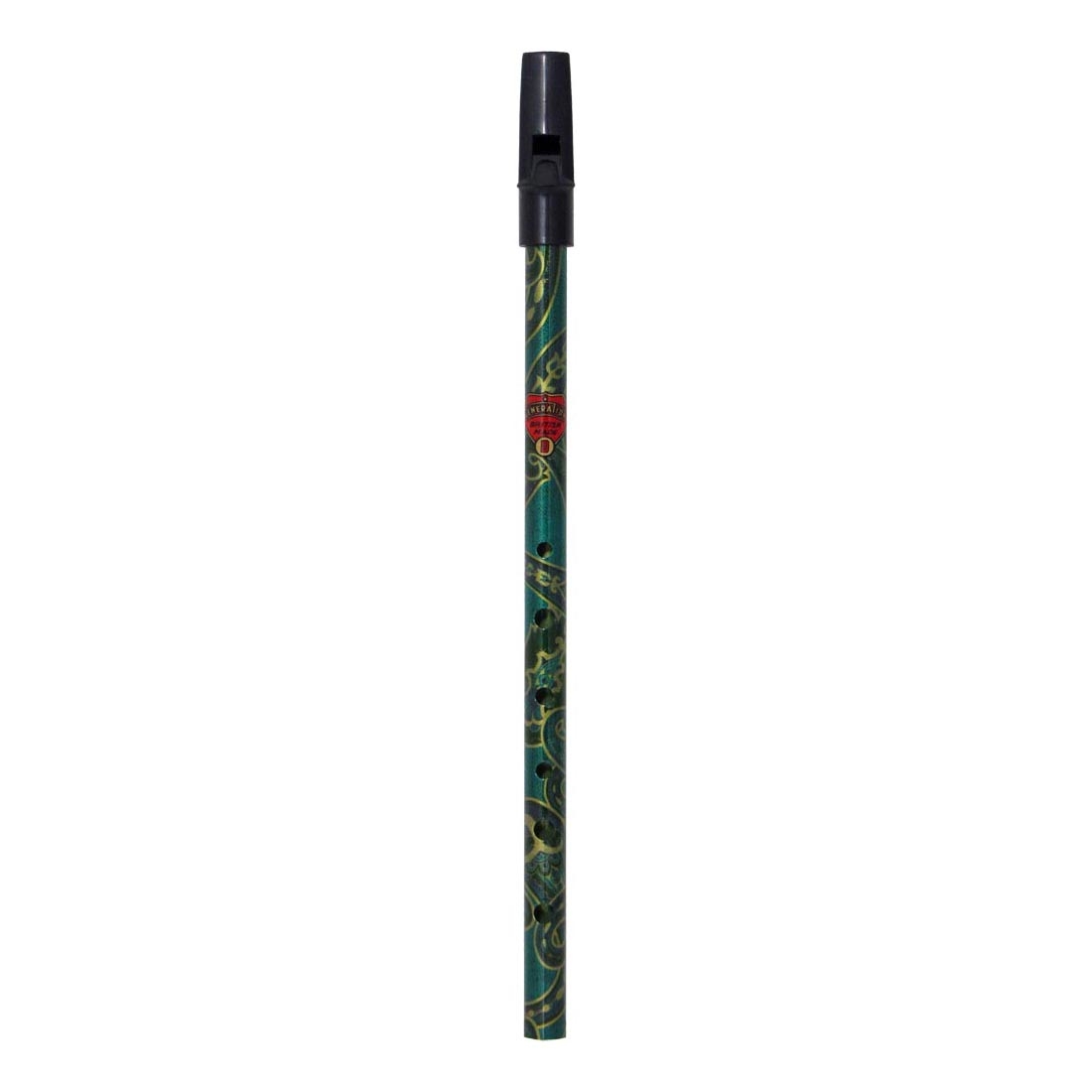 BoHo Penny Whistle Key of D - Paisley/Green