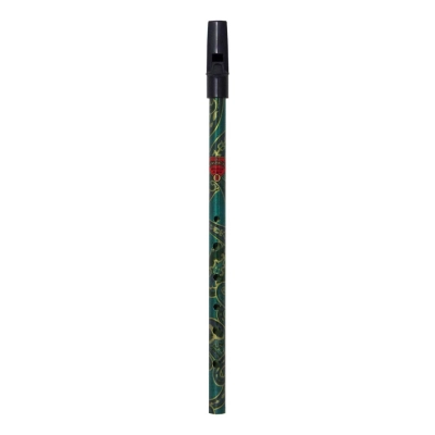 Generation - BoHo Penny Whistle Key of D - Paisley/Green