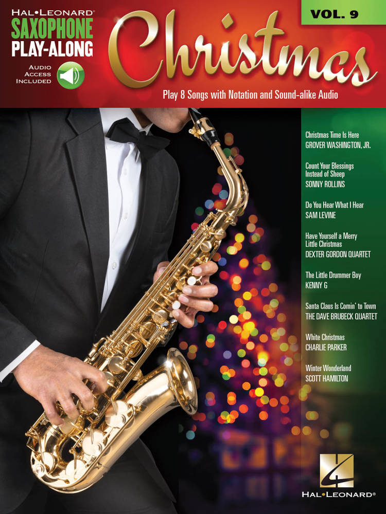 Christmas Saxophone Play-Along Volume 9 - Book/Audio Online