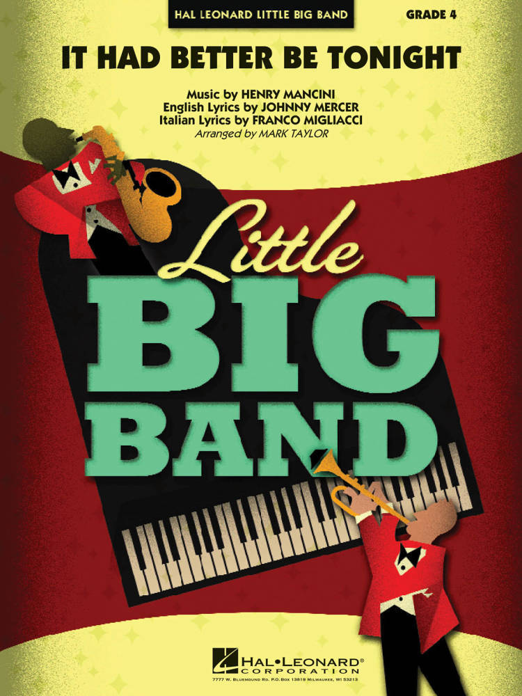 It Had Better Be Tonight - Mancini/Mercer/Taylor - Little Big Band - Gr. 4