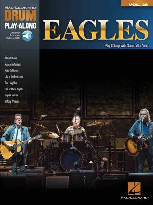 Hal Leonard - Eagles:  Drum Play-Along Volume 38 - Drum Set - Book/Audio Online