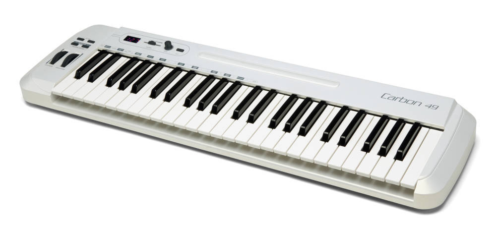 USB MIDI 49 Key Controller Keyboard - White