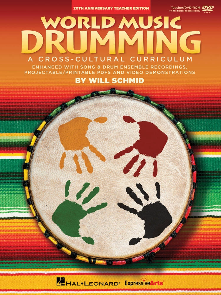 World Music Drumming: Teacher/DVD ROM (20th Anniversary Edition) - Schmid - Book/DVD