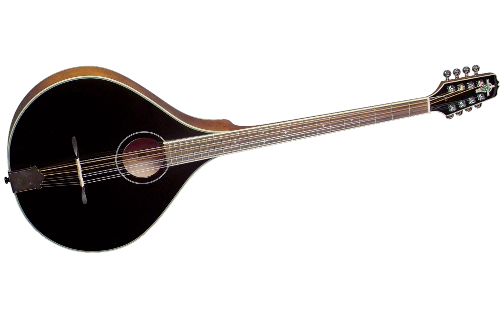 Solid Spruce/Maple Bouzouki - Black Top