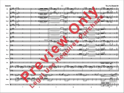 The Little Drummer Boy - Davis /Onorati /Simeone /Goodwin - Jazz Ensemble - Gr. 6
