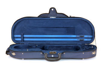 Lightweight D-Shape Violin Case 4/4 - Blue