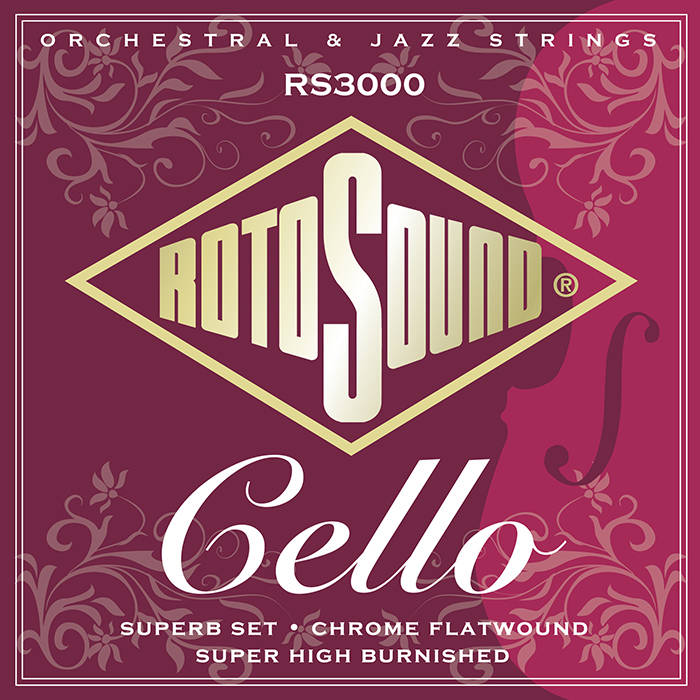 Chrome Flatwound Cello Strings 22-63