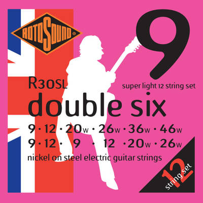 Rotosound - Electric 12 String Nickel Strings 9-46